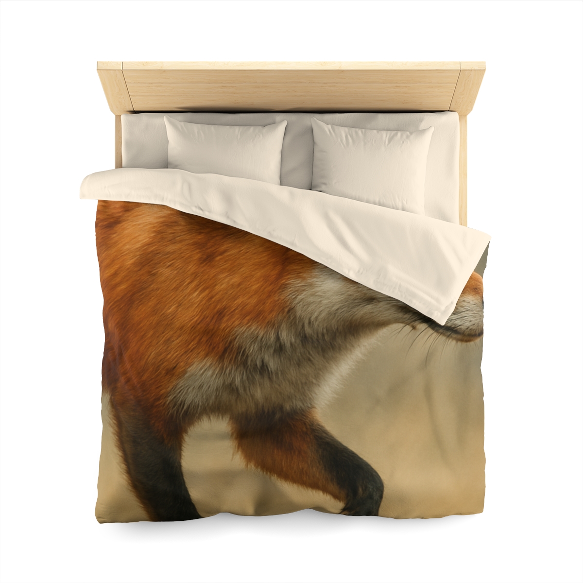 Eclipse Drift Red Fox designer printed duvets