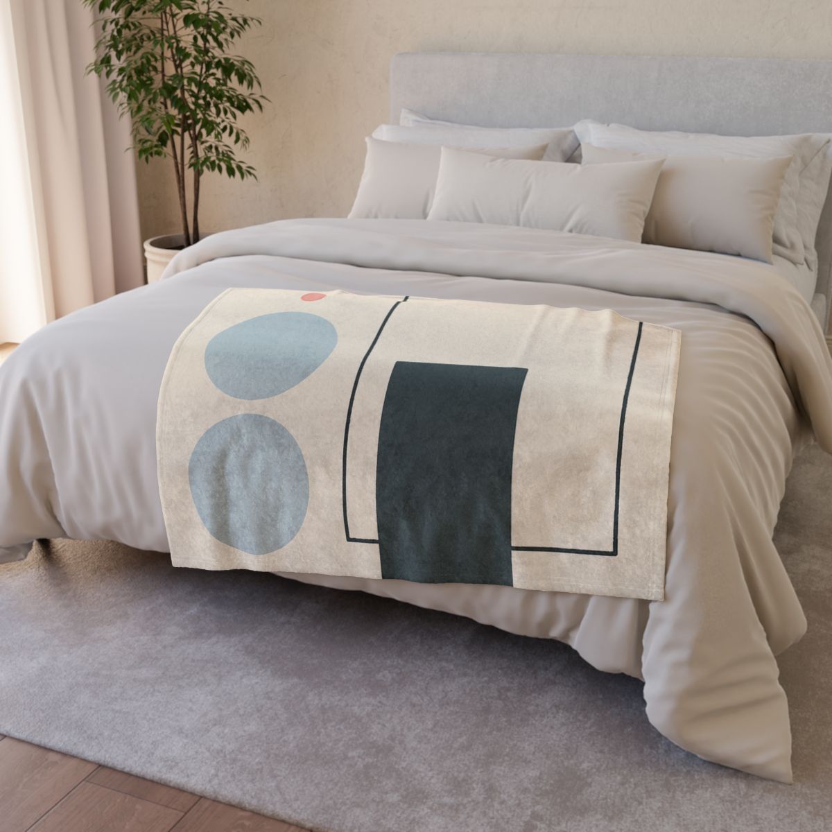 Offset Frame With Two Quiet Discs trendy patterned blankets