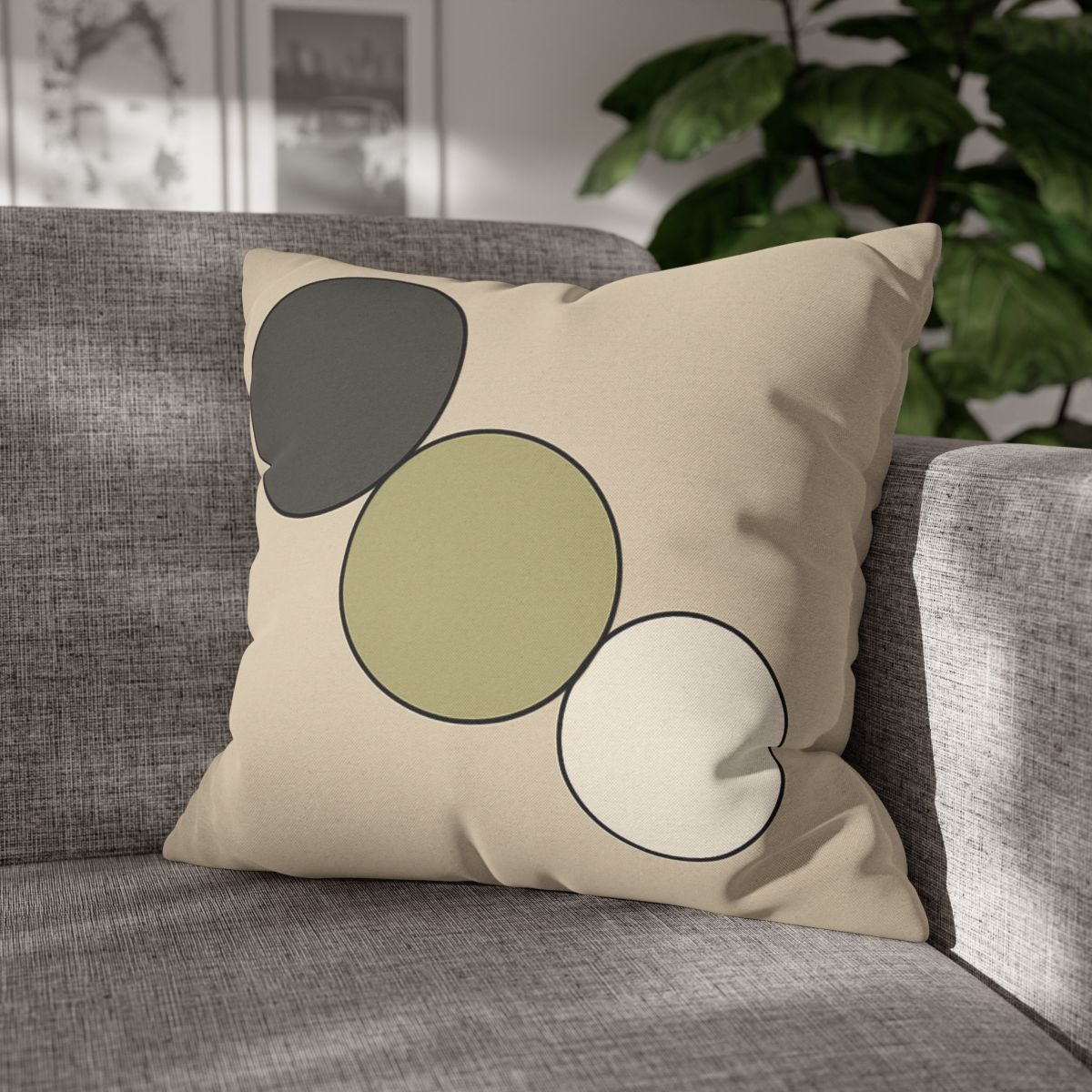 Staggered Trio Of Circles Harmony unique gift pillow cases