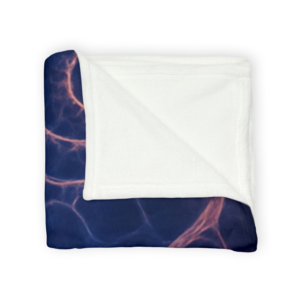 Fractal Nebula Lattice soft fleece blankets