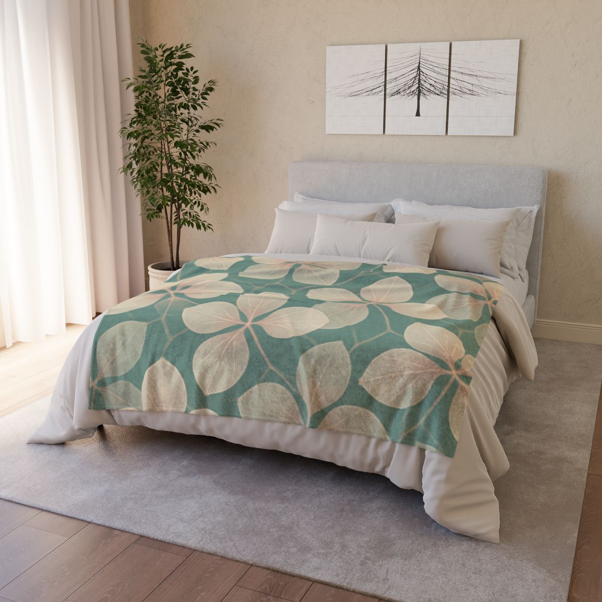 Petal Lattice Reverie decorative home blankets