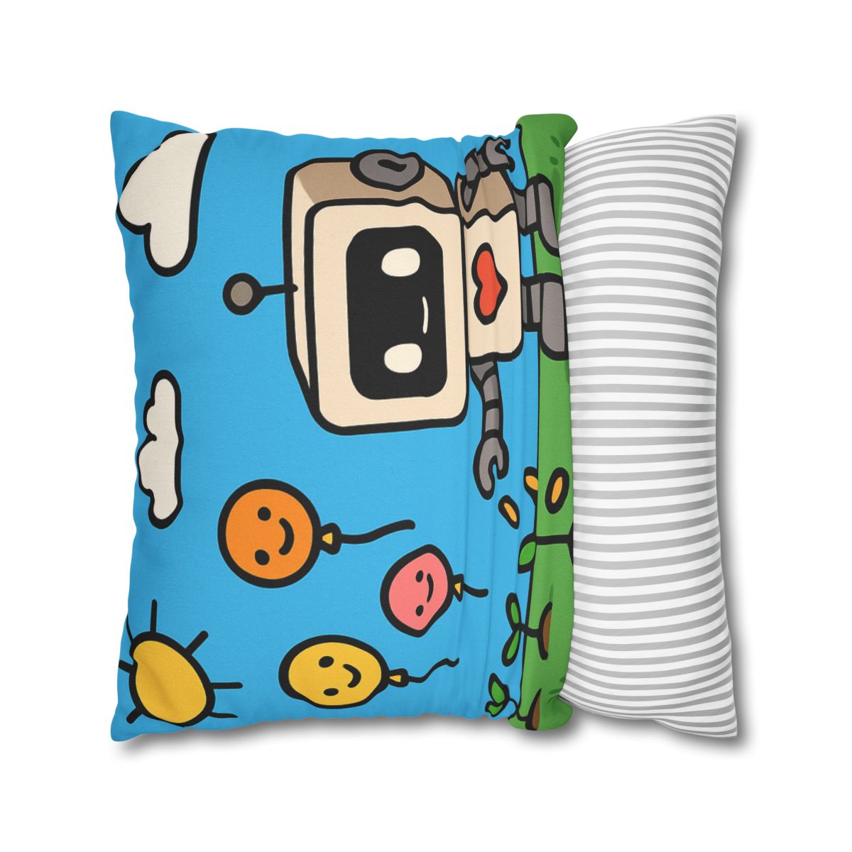Robot Garden Of Flying Seeds stylish decorative pillowcases