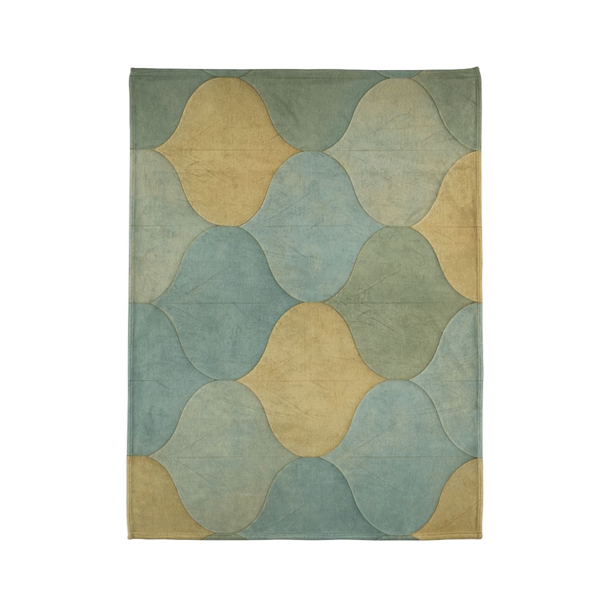 Petal Overlay Fresco designer printed blankets