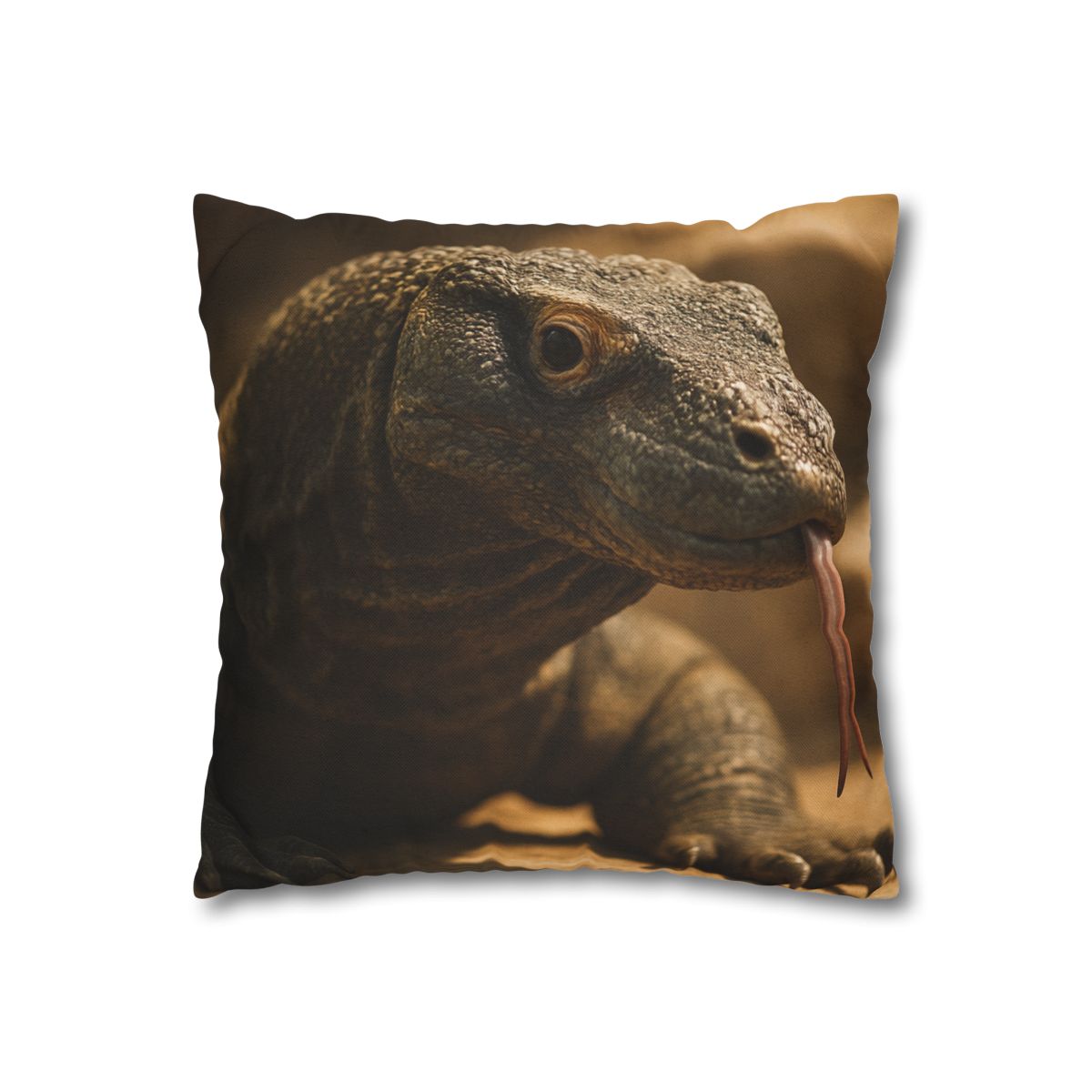 Ancient Sentinel Komodo Dragon designer print pillow cases