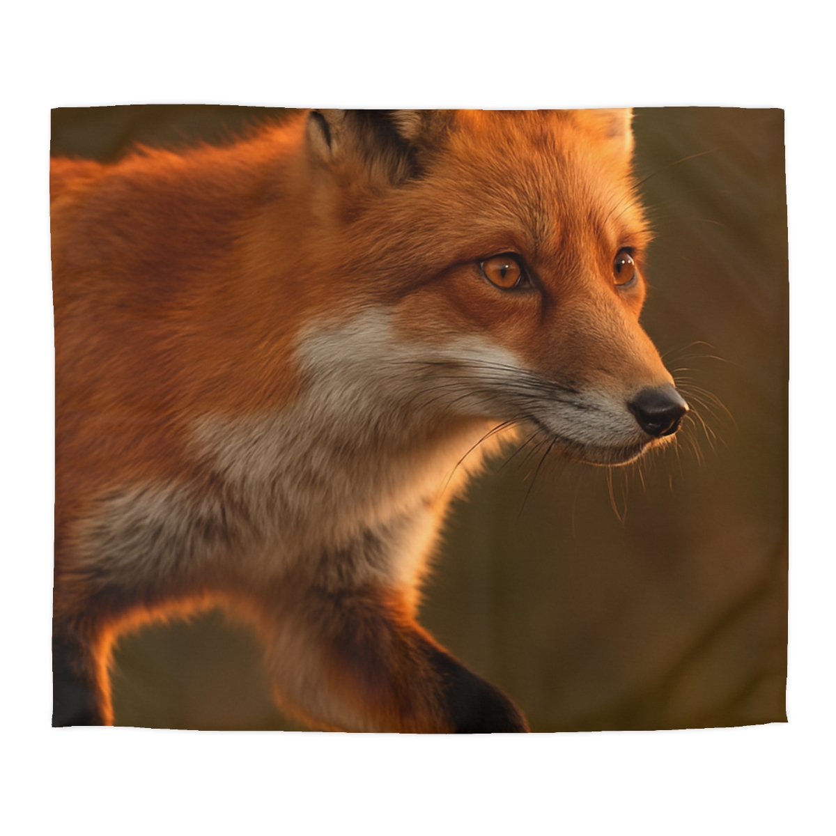 Crimson Whisper Red Fox trendy bedroom duvets