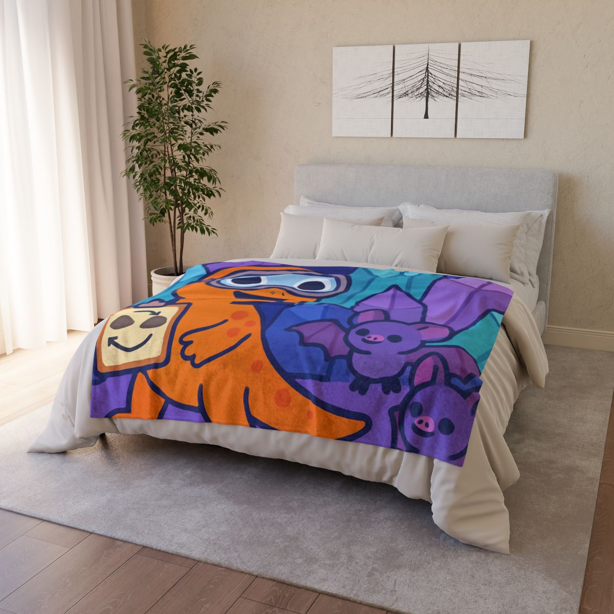 Crystal Cavern Salamander Science Team decorative home blankets
