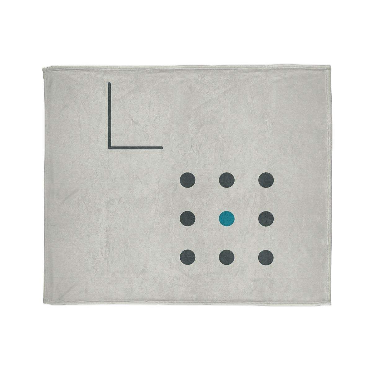 Sparse Dot Grid With Missing Corner unique gift blankets