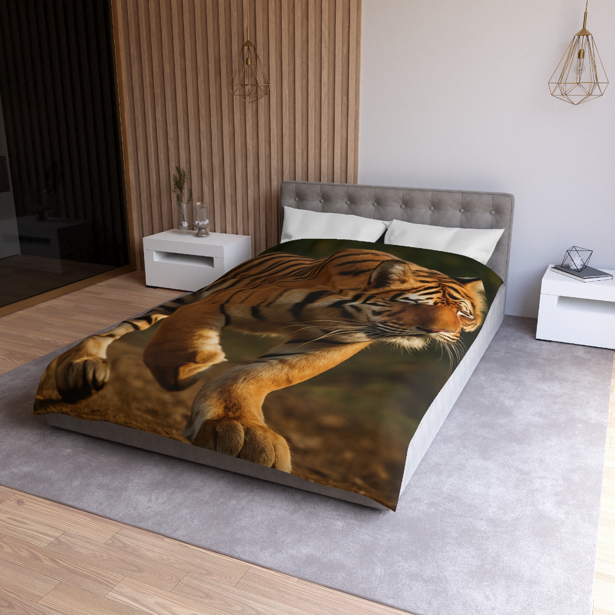 Forest Stalker Bengal Tiger custom duvets