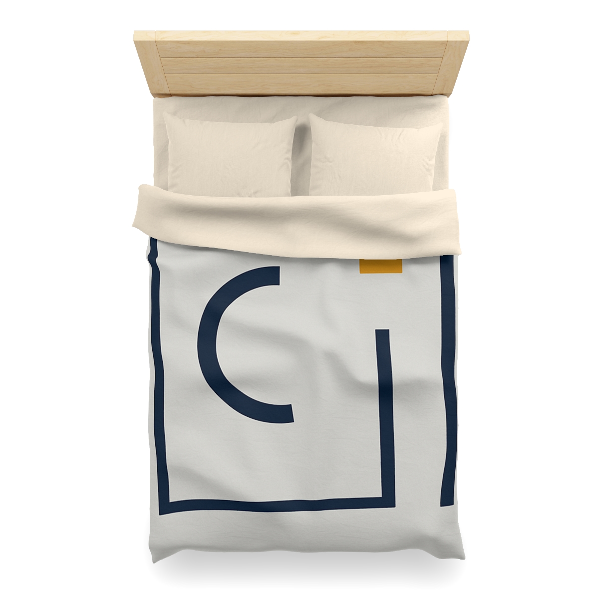 Broken Frame With Floating Arc custom duvets