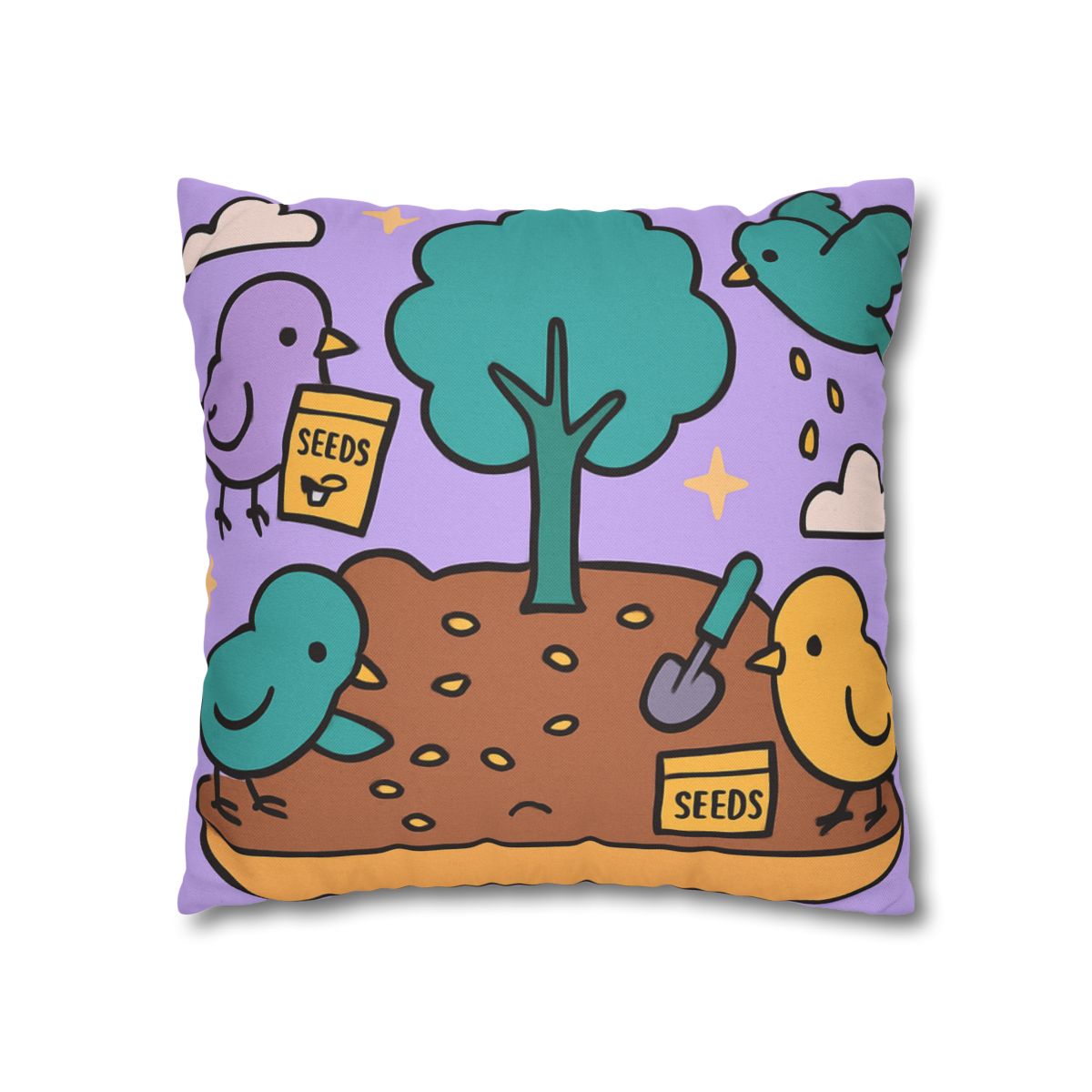 Galaxy Garden Aviary designer print pillow cases