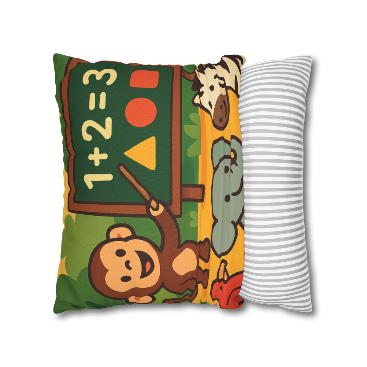 Jungle Math With Monkey And Friends trendy patterned pillow cases