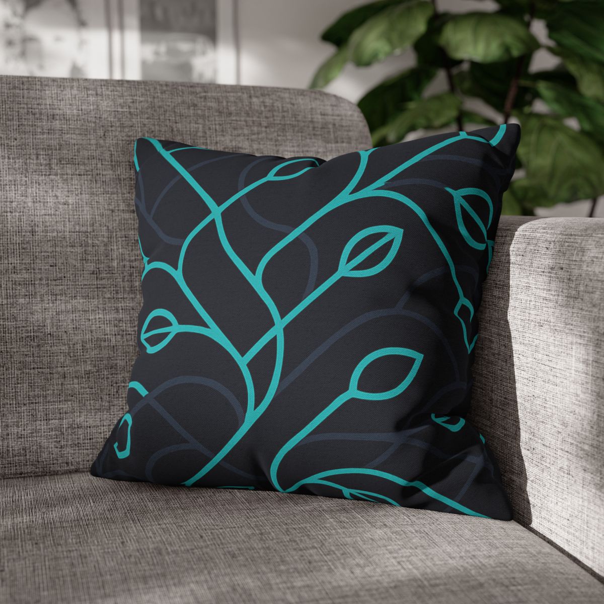 Vine Filament Circuit trendy patterned pillow cases