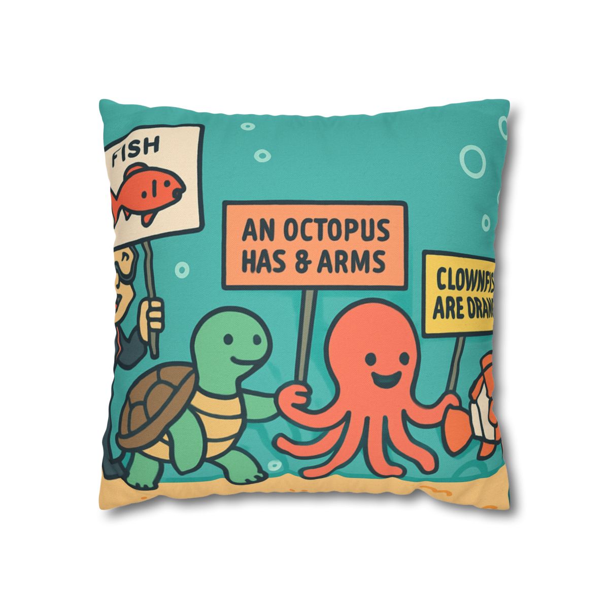 Coral Kingdom Science Parade custom pillow cases