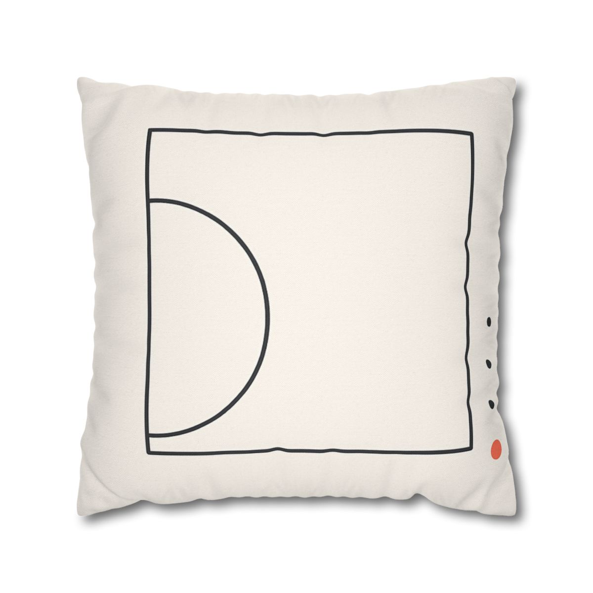 Open Frame With Offset Arc designer print pillow cases