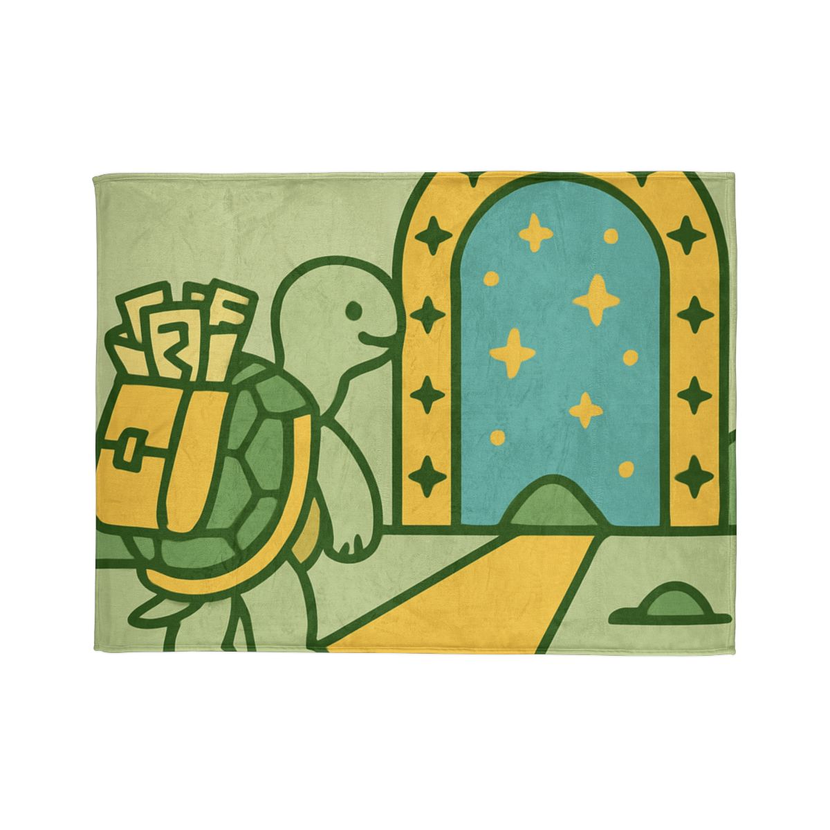 Time-Traveling Tortoise personalized cozy blankets