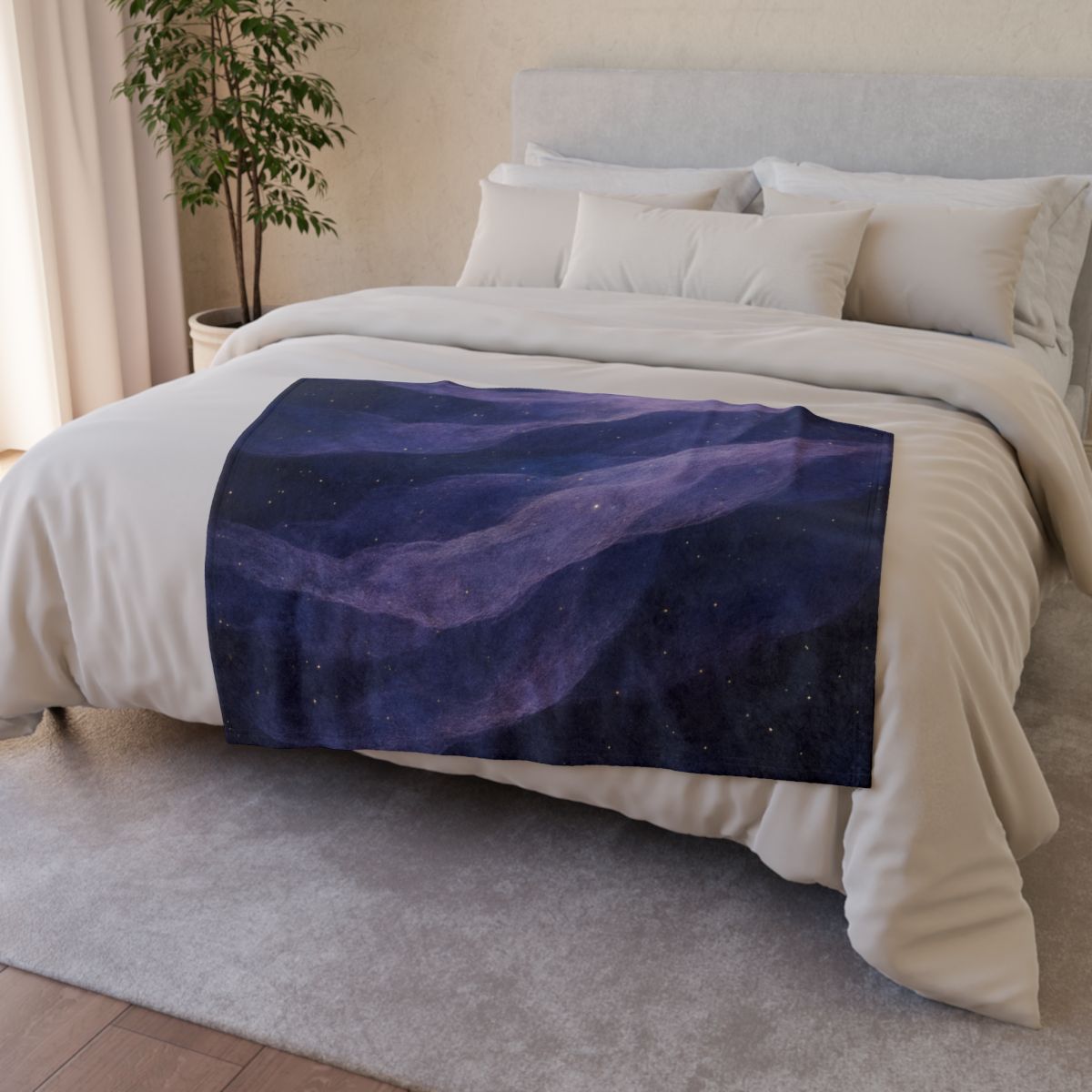Nebula Veil Cascade trendy patterned blankets