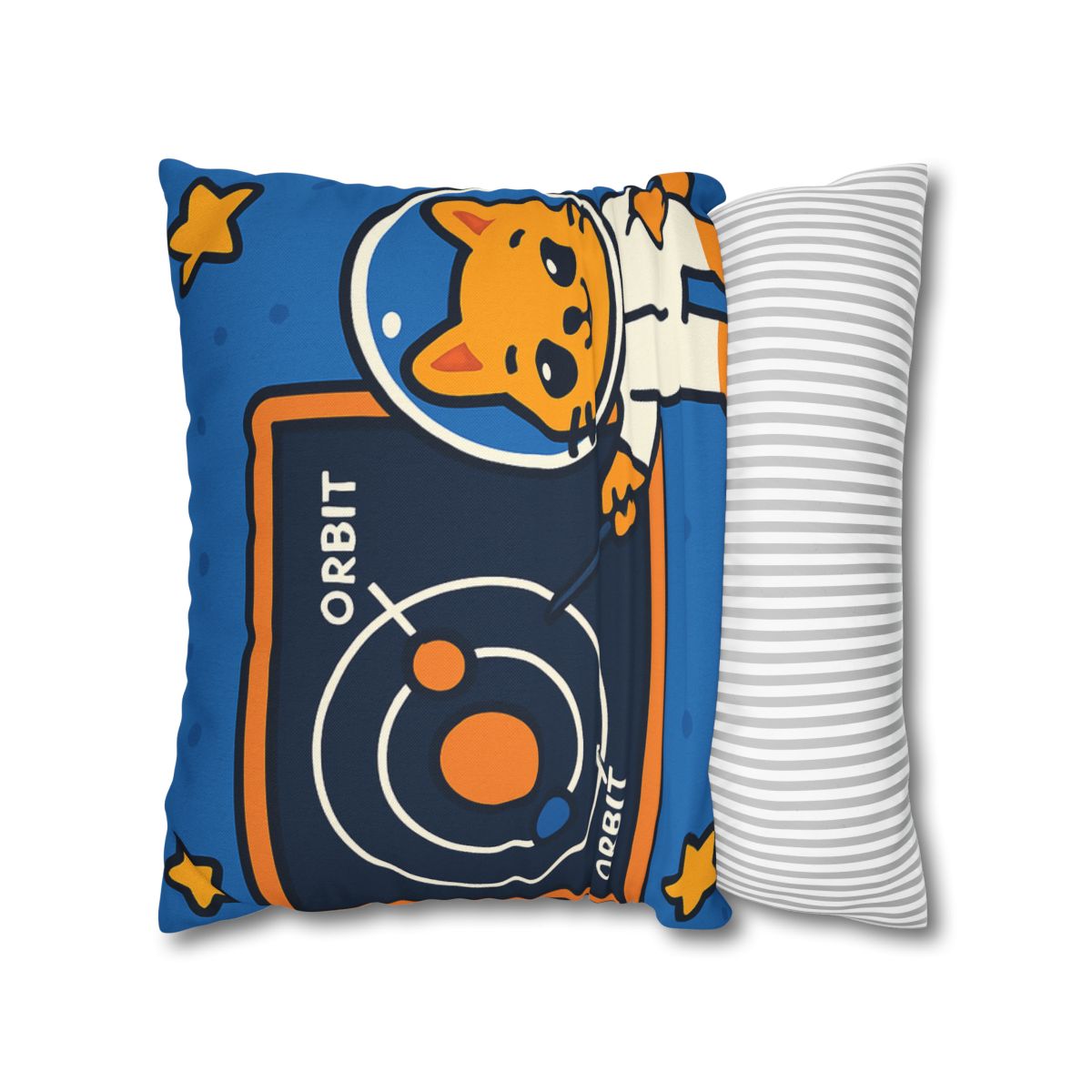 Comet Classroom Cat And The Orbit Chalkboard stylish decorative pillowcases