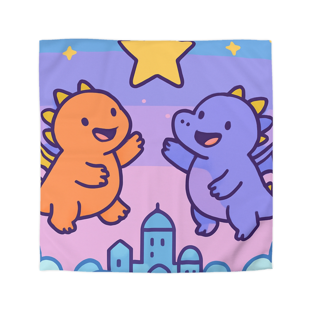 Starlight Cloud City Dragons warm winter duvets