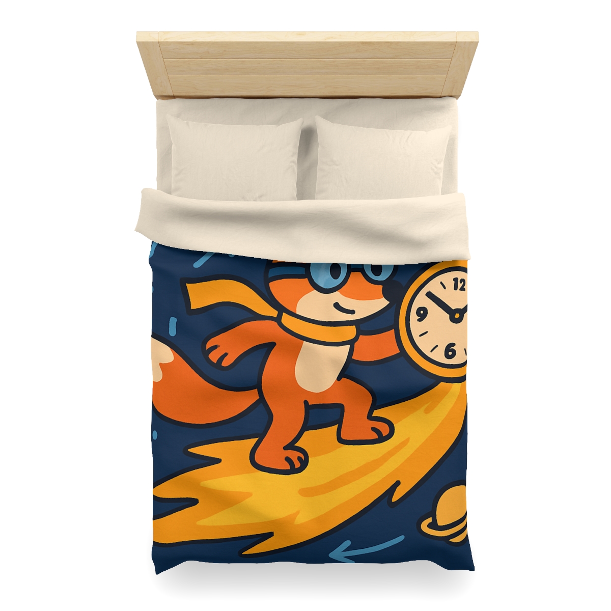 Time Traveling Comet Fox stylish duvet covers