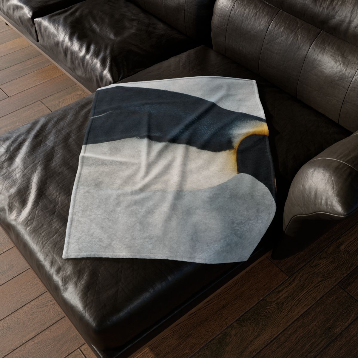 Aurora Drift Emperor Penguin unique gift blanketscustom blankets