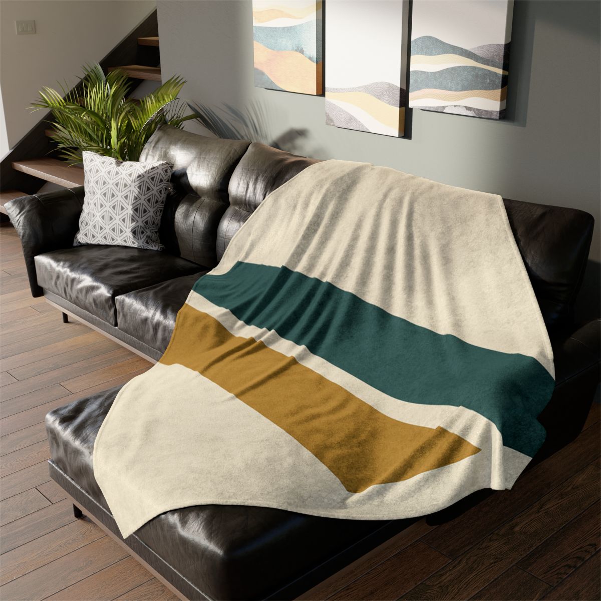 Diagonal Bar Pause trendy patterned blankets