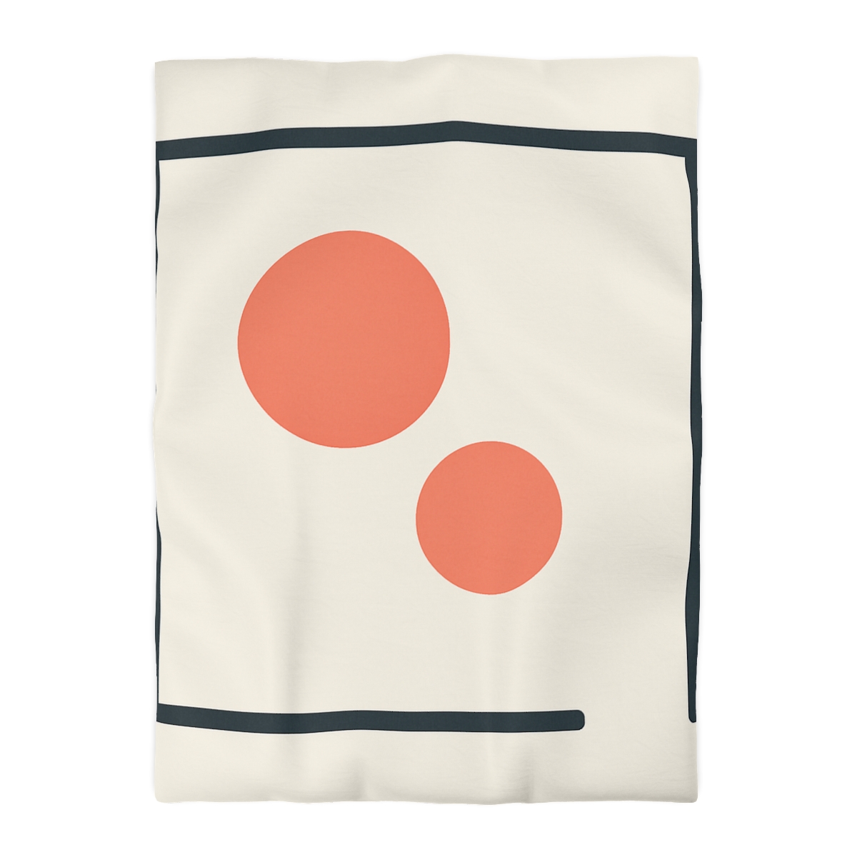 Asymmetric Frame Gap With Two Discs custom duvets