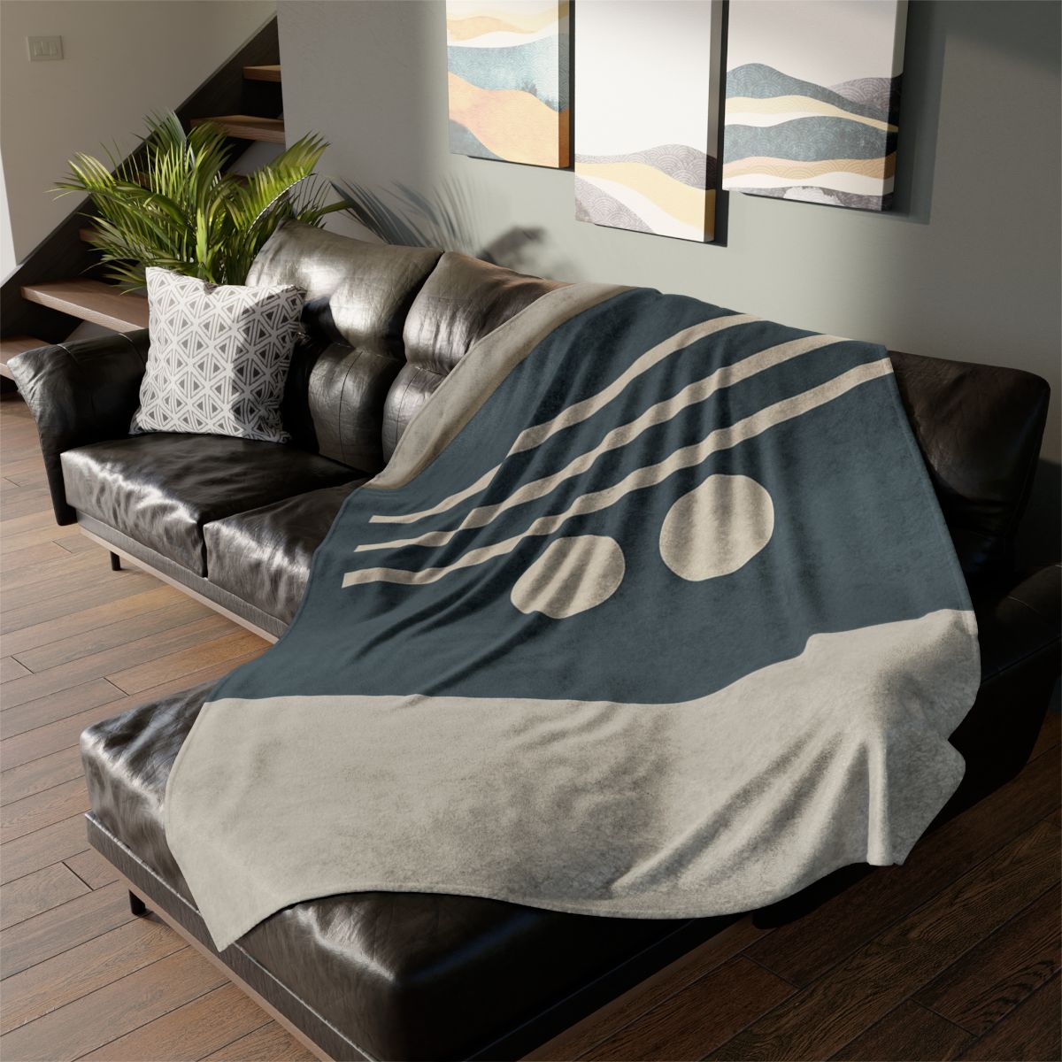 Negative Space Lattice stylish throw blankets
