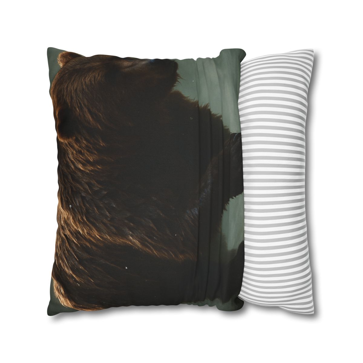 River King Grizzly Bear personalized pillow covers