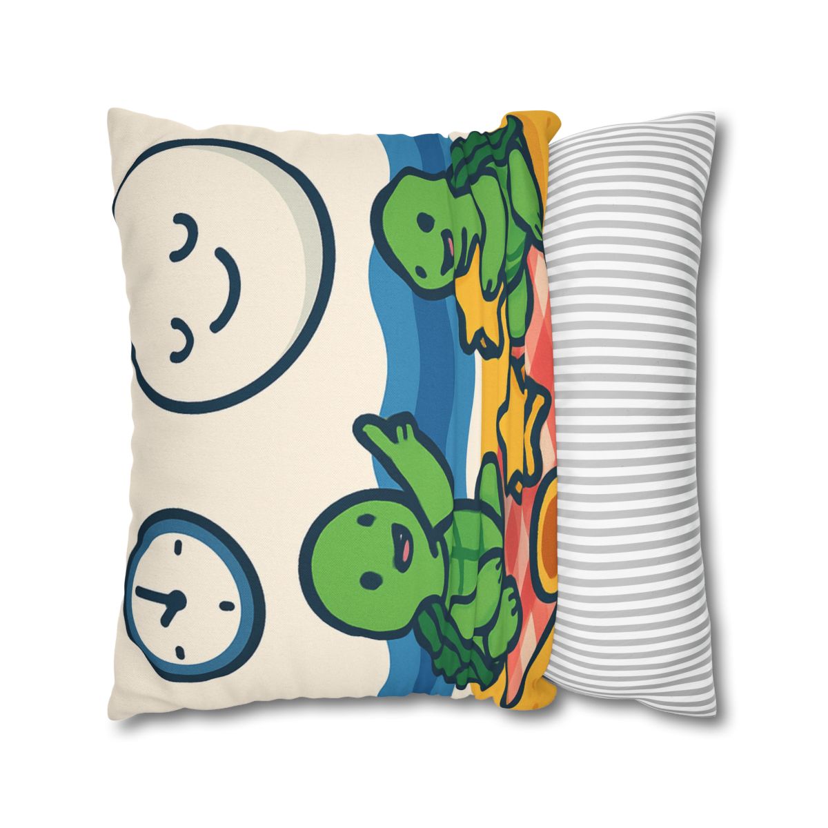 Moon Turtles Tide Time Picnic personalized pillow covers