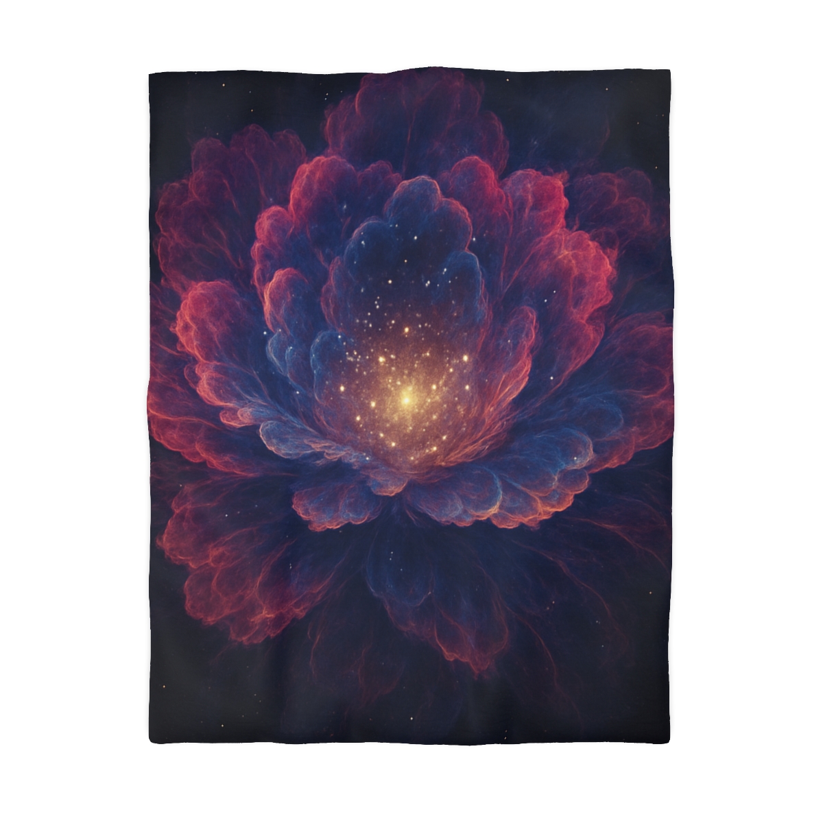 Fractal Nebula Bloom custom duvets