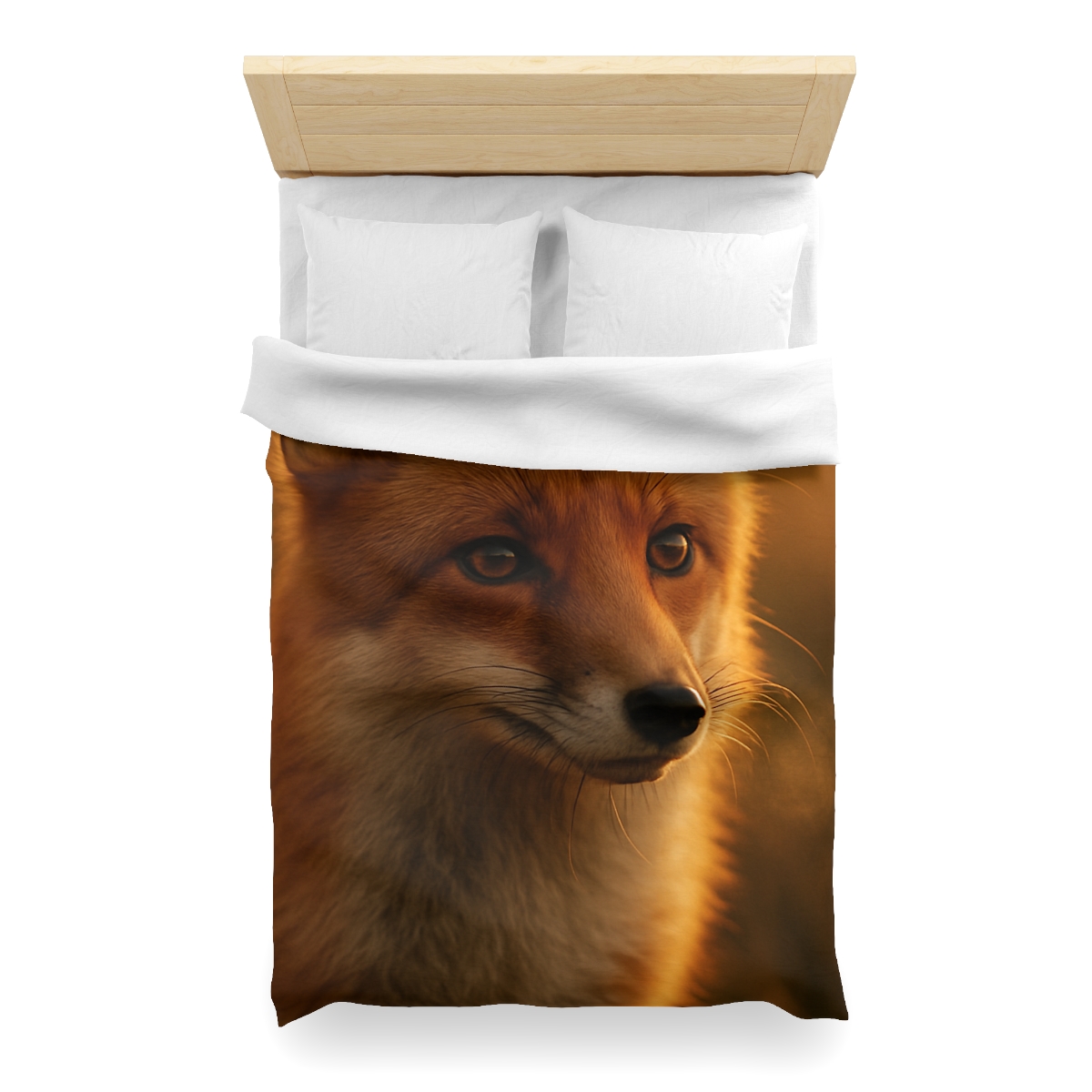Crimson Whisper Red Fox unique patterned duvets