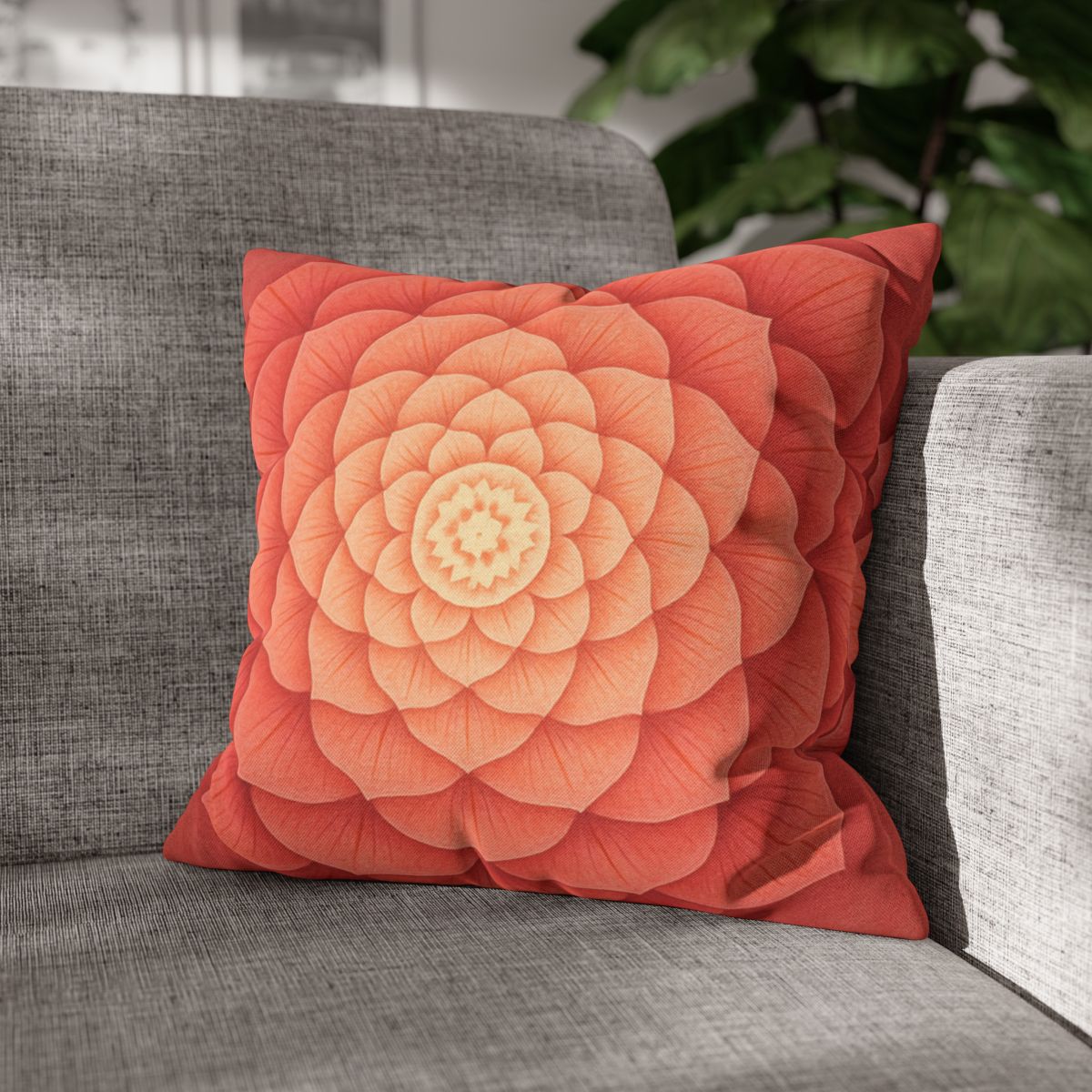 Petal Spiral Mandala personalized pillow covers