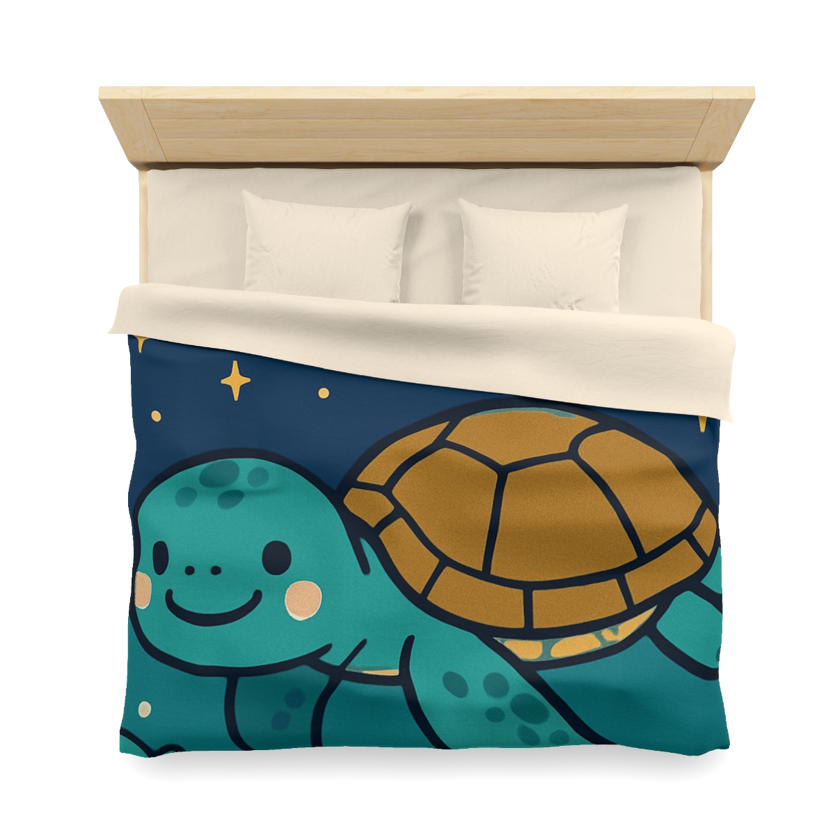 Starry Sea Turtle Voyage warm winter duvets