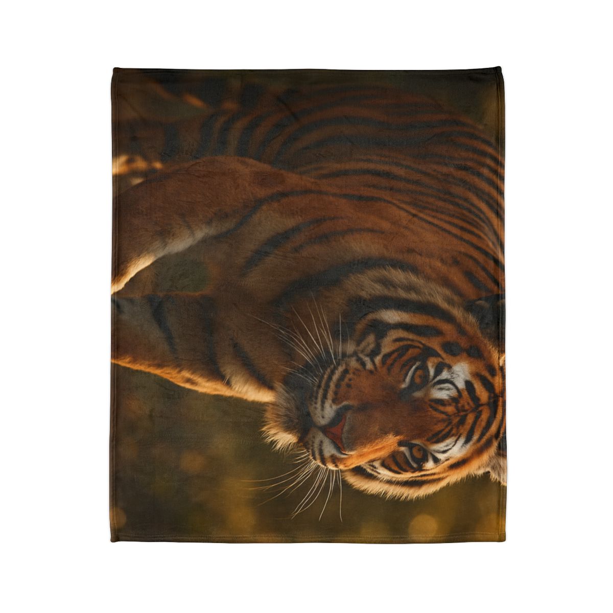Forest Stalker Bengal Tiger designer printed blankets