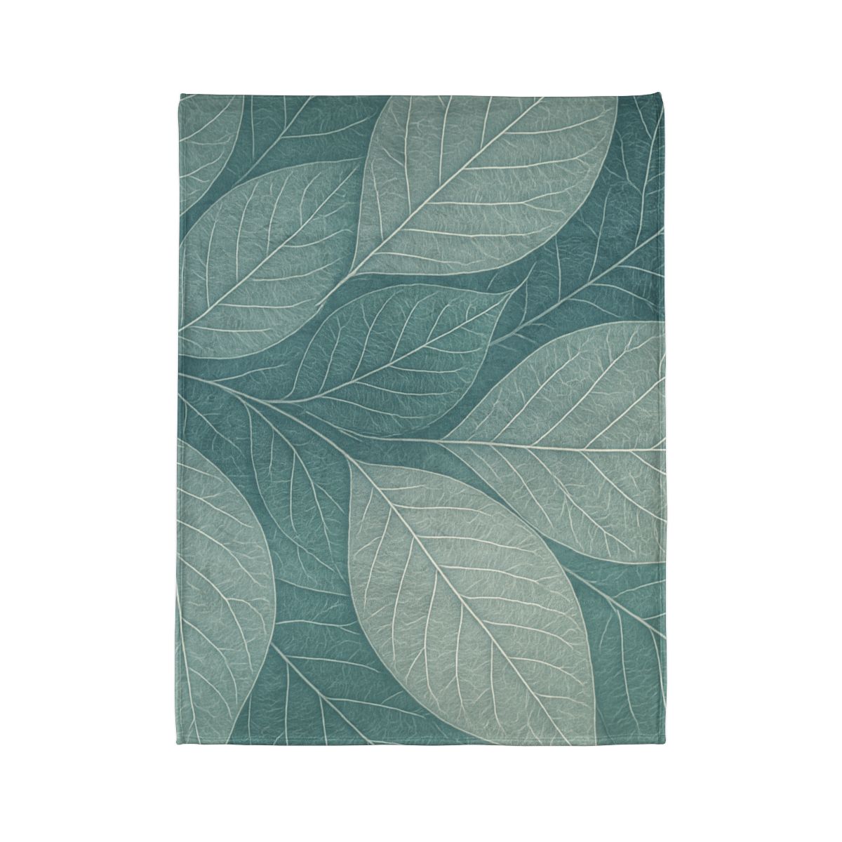 Fractal Leaf Web personalized cozy blankets