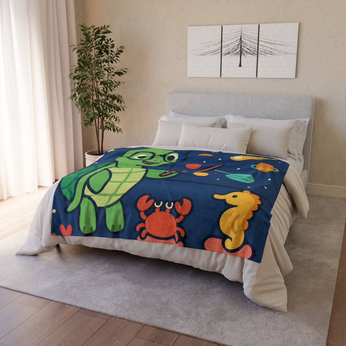 Comet Classroom Turtle decorative home blankets