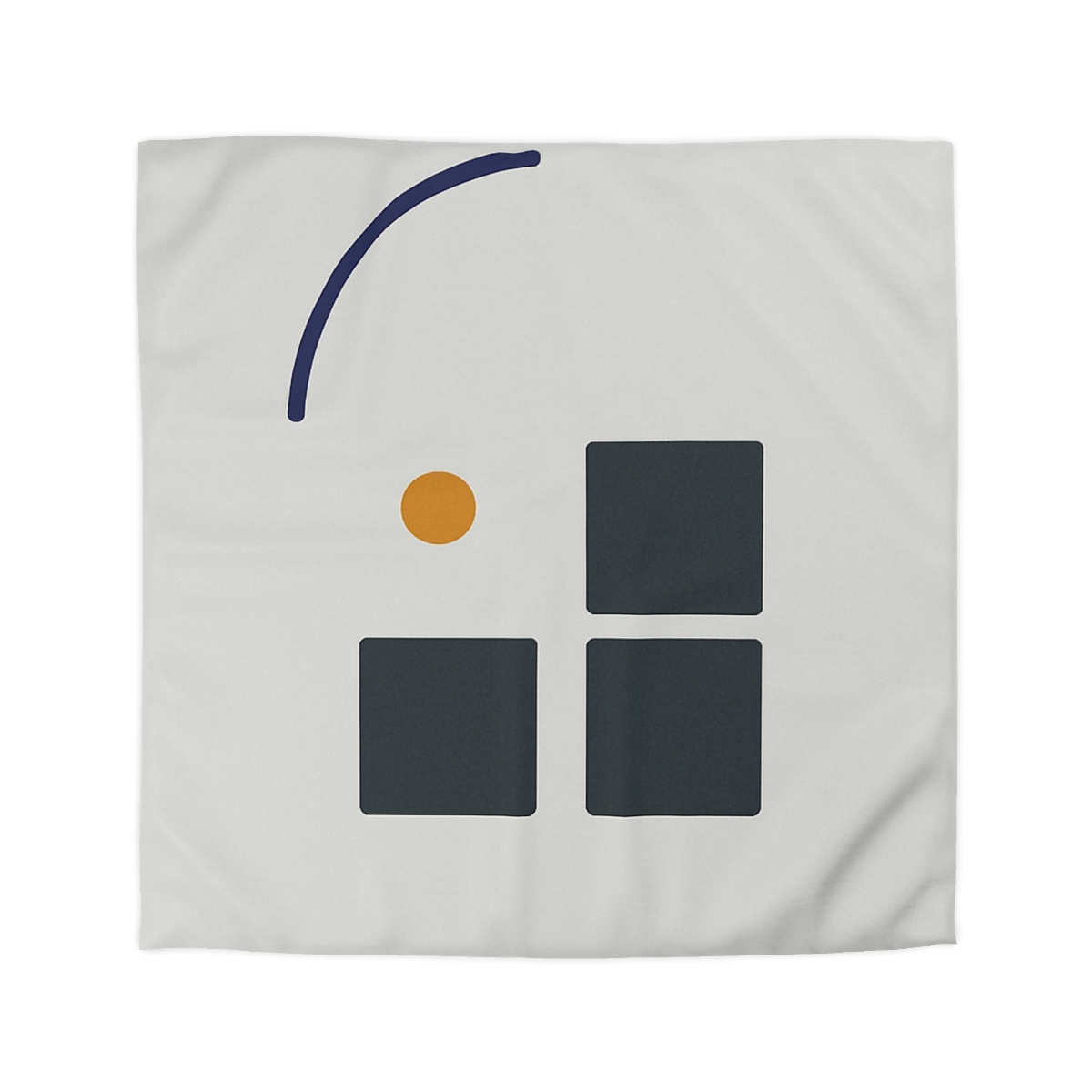 Missing Cell Grid With Offset Arc personalized bedding duvets