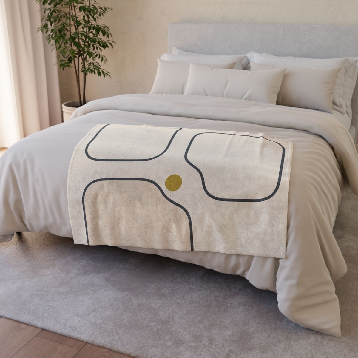 Quiet Triad With Open Center stylish throw blankets
