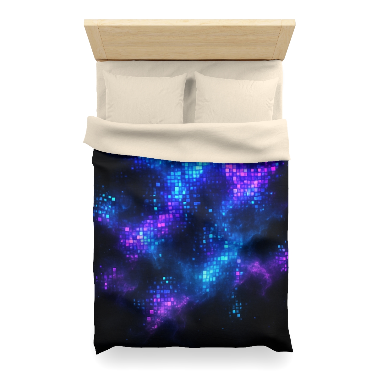 Quantum Nebula Mosaic designer printed duvets