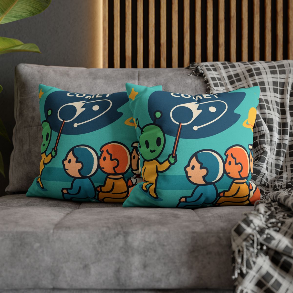 Comet Classroom On A Bubble Planet unique gift pillow cases