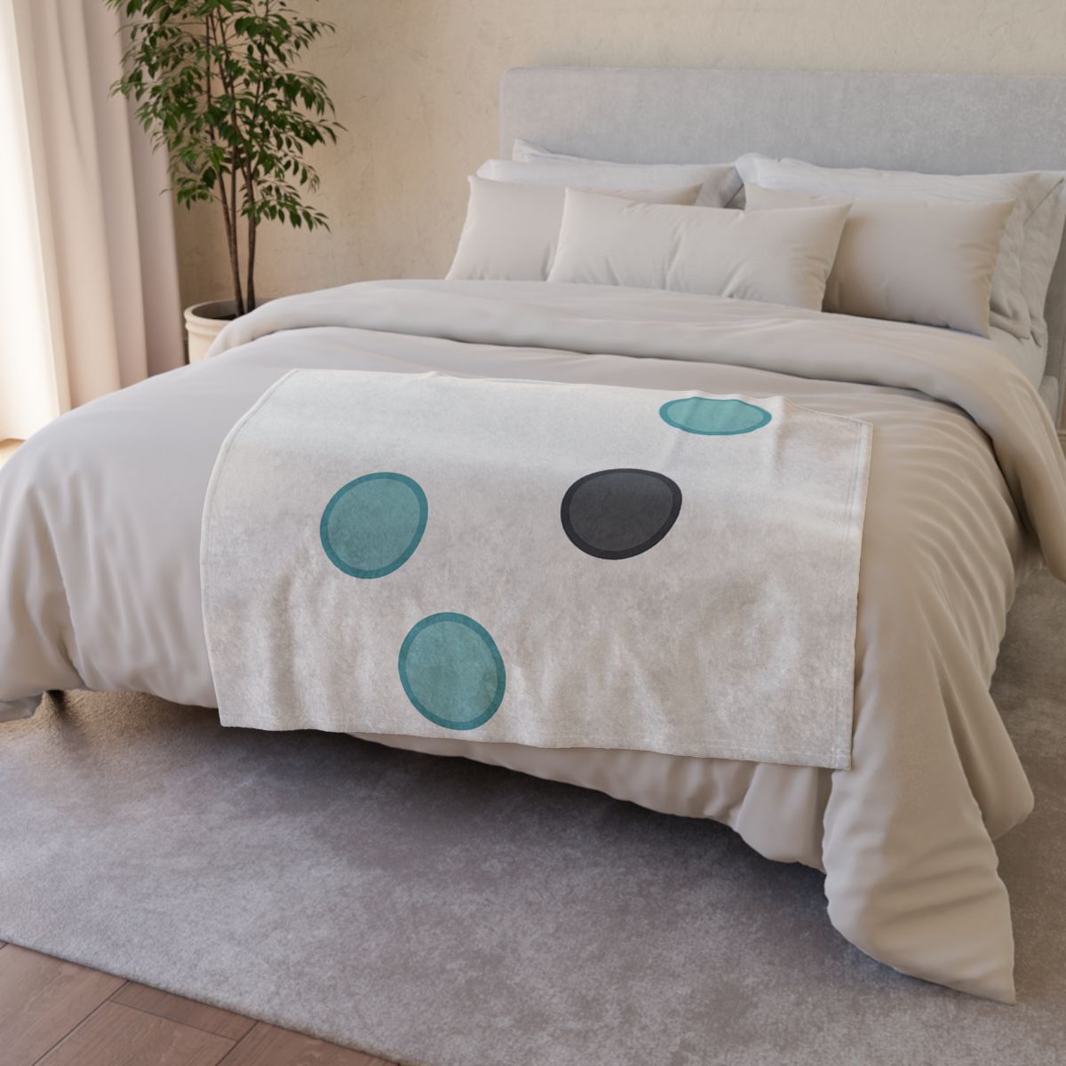 Diagonal Cluster With Silent Gap stylish throw blankets