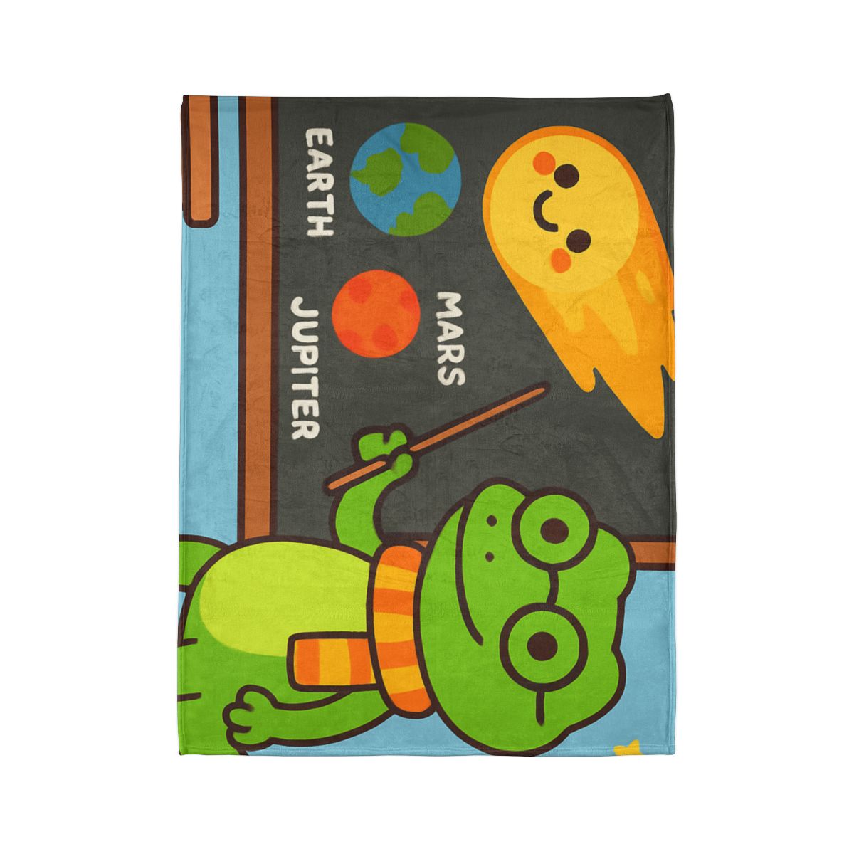 Comet Classroom Gecko designer printed blankets