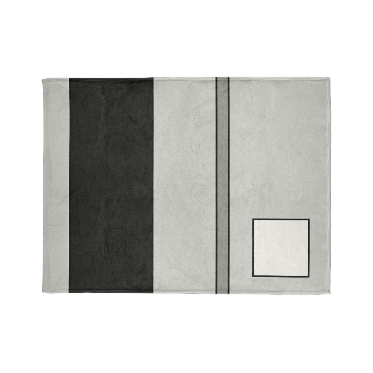 Offset Rectangle Composition soft fleece blankets
