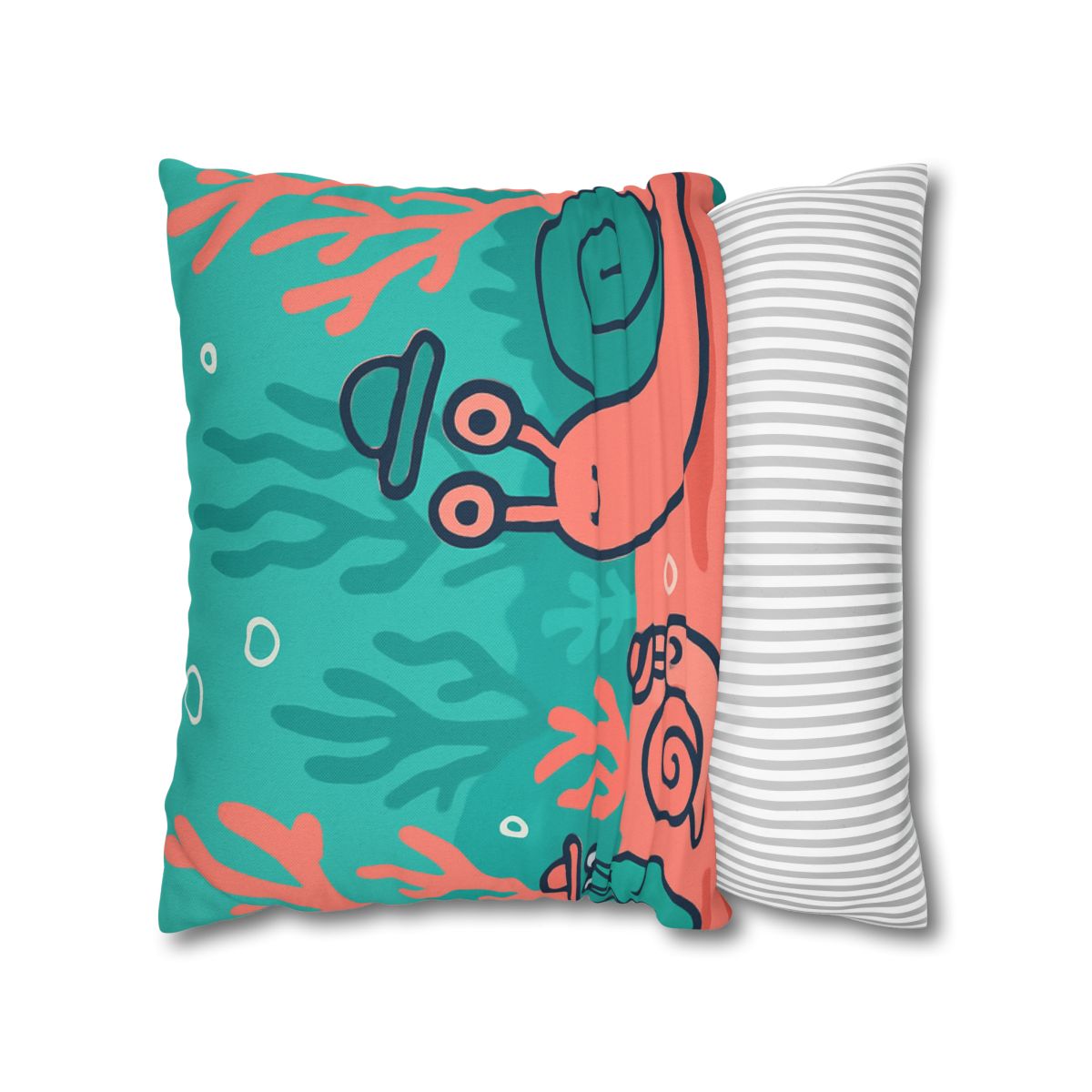 Coral City Snail Parade custom pillow cases