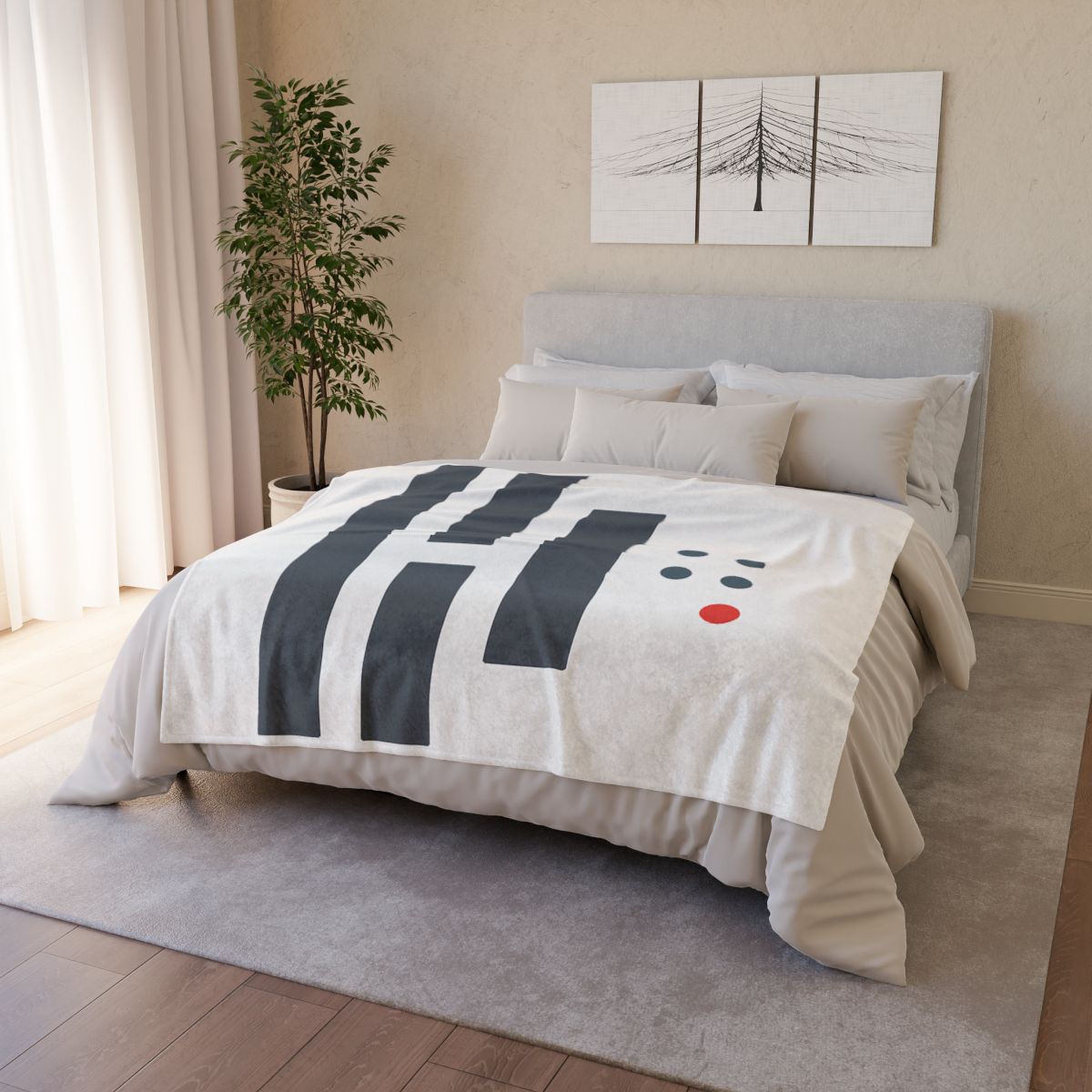 Stepped Columns With Missing Cell Grid soft fleece blankets