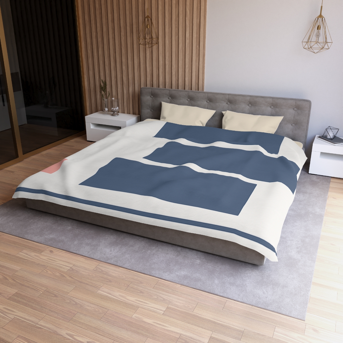 Balanced Rectangle Drift unique patterned duvets