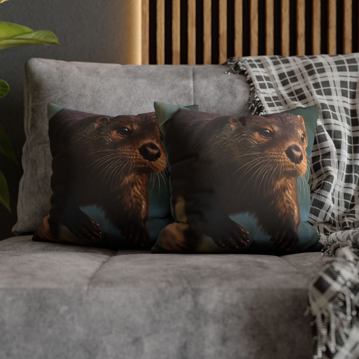 River Sprinter River Otter personalized pillow covers