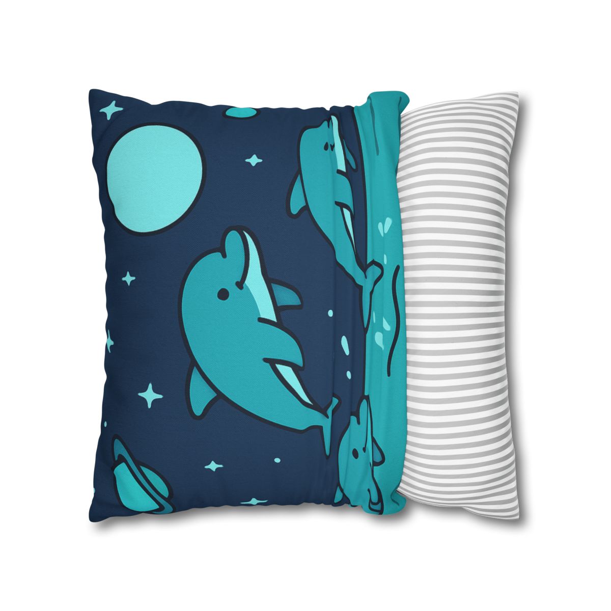 Starlight Sea And The Cosmic Dolphins custom pillow cases