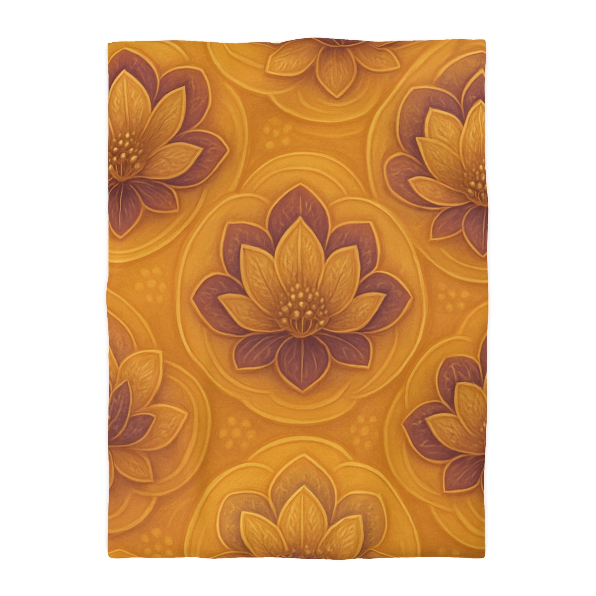 Auric Blossom Halo designer printed duvets