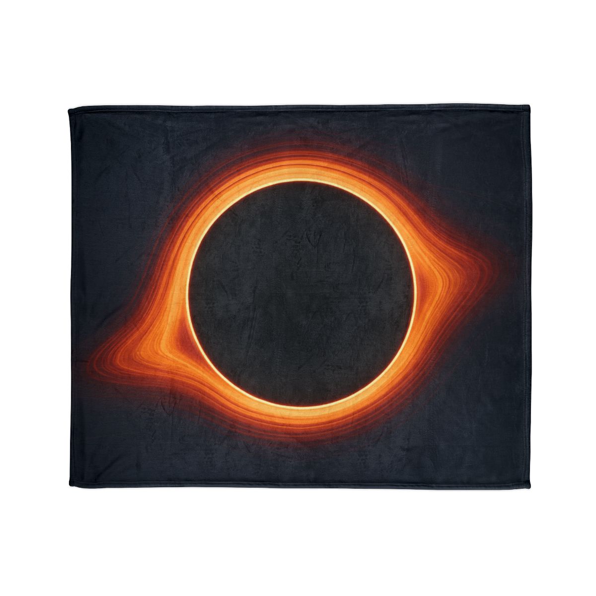 Black Hole Silhouette stylish throw blankets